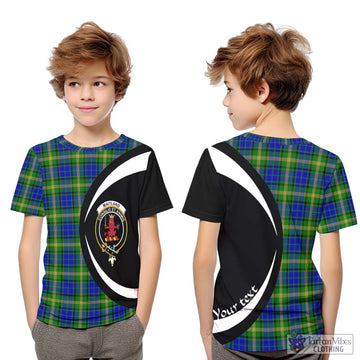 Maitland Tartan Kid T-Shirt with Family Crest Circle Style Youth XL Size14 - Tartan Vibes Clothing