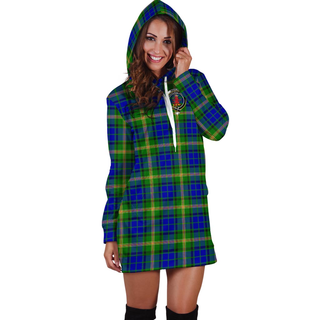 Maitland Tartan Hoodie Dress with Family Crest Tartan Vibes Clothing