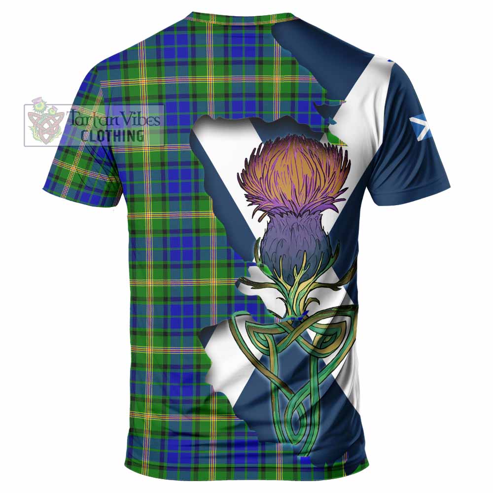 Tartan Vibes Clothing Maitland Tartan Family Crest T-Shirt Scottish Thistle Celtic Inspired
