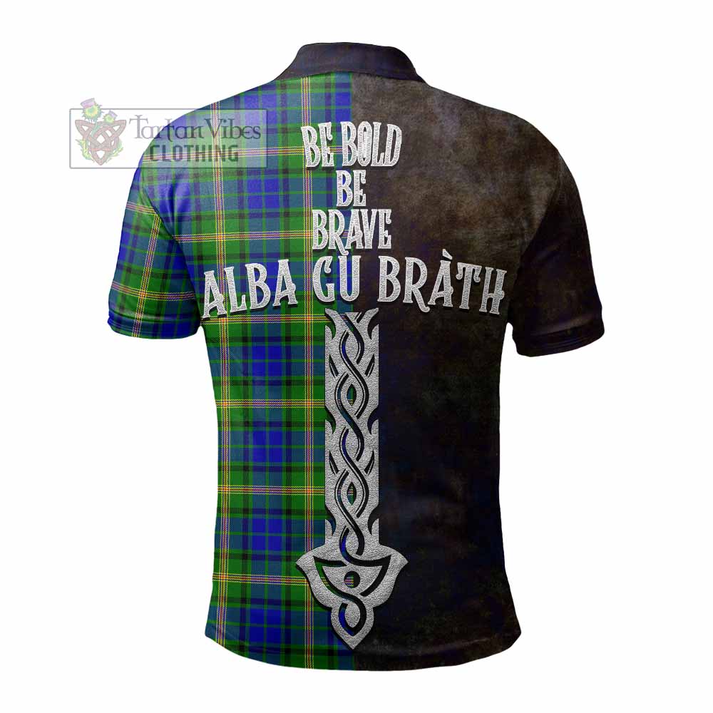 Tartan Vibes Clothing Maitland Tartan Family Crest Polo Shirt Alba Gu Brath Be Brave Lion Ancient Style