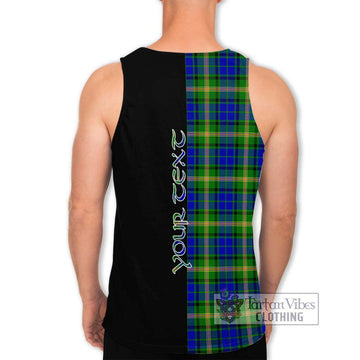 Maitland Tartan Men's Tank Top with Family Crest and Half Of Me Style - Tartanvibesclothing Shop