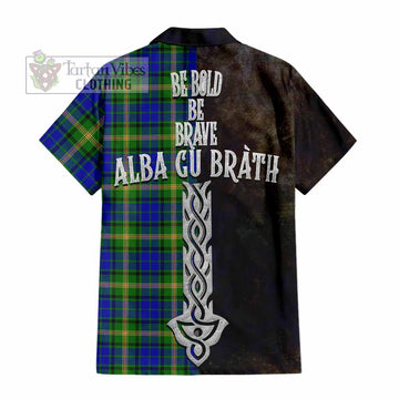 Maitland Tartan Family Crest Hawaiian Shirt Alba Gu Brath Be Brave Lion Ancient Style
