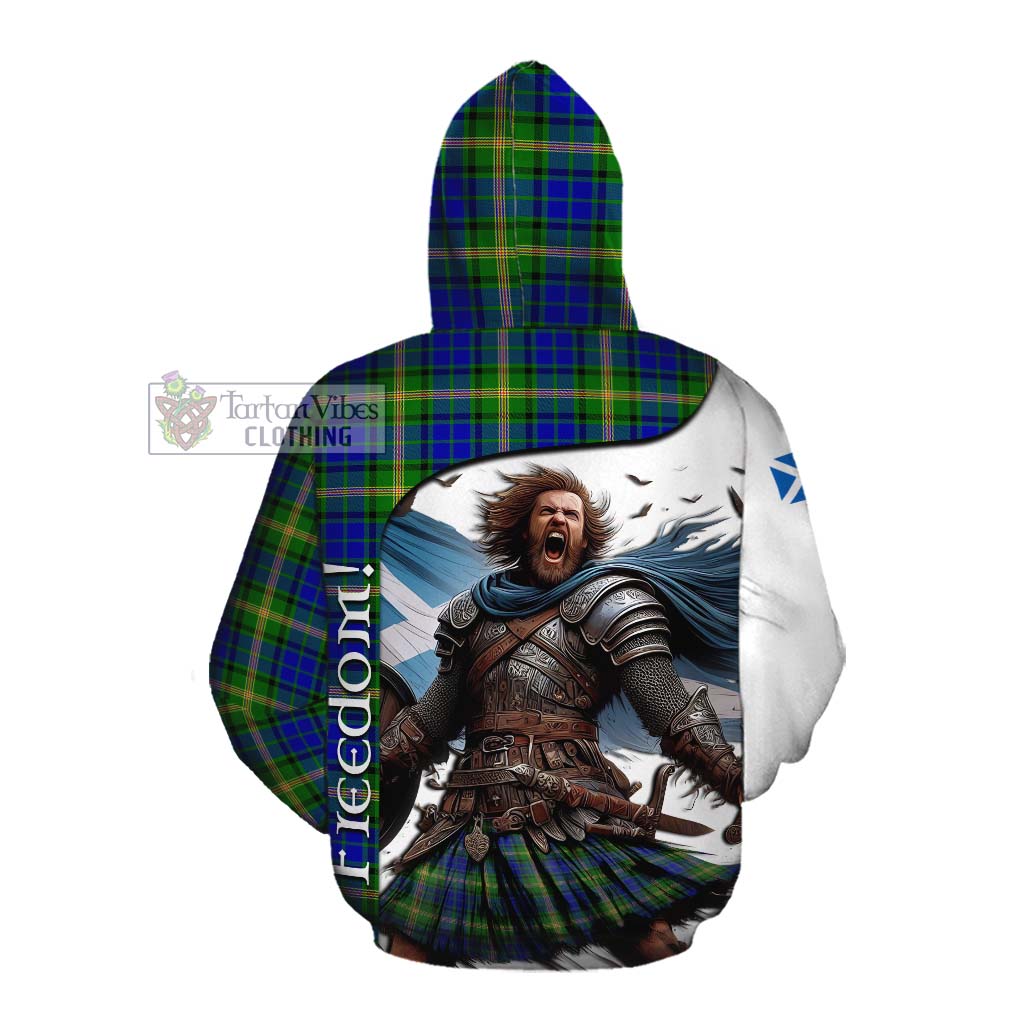 Tartan Vibes Clothing Maitland Crest Tartan Cotton Hoodie Inspired by the Freedom of Scottish Warrior
