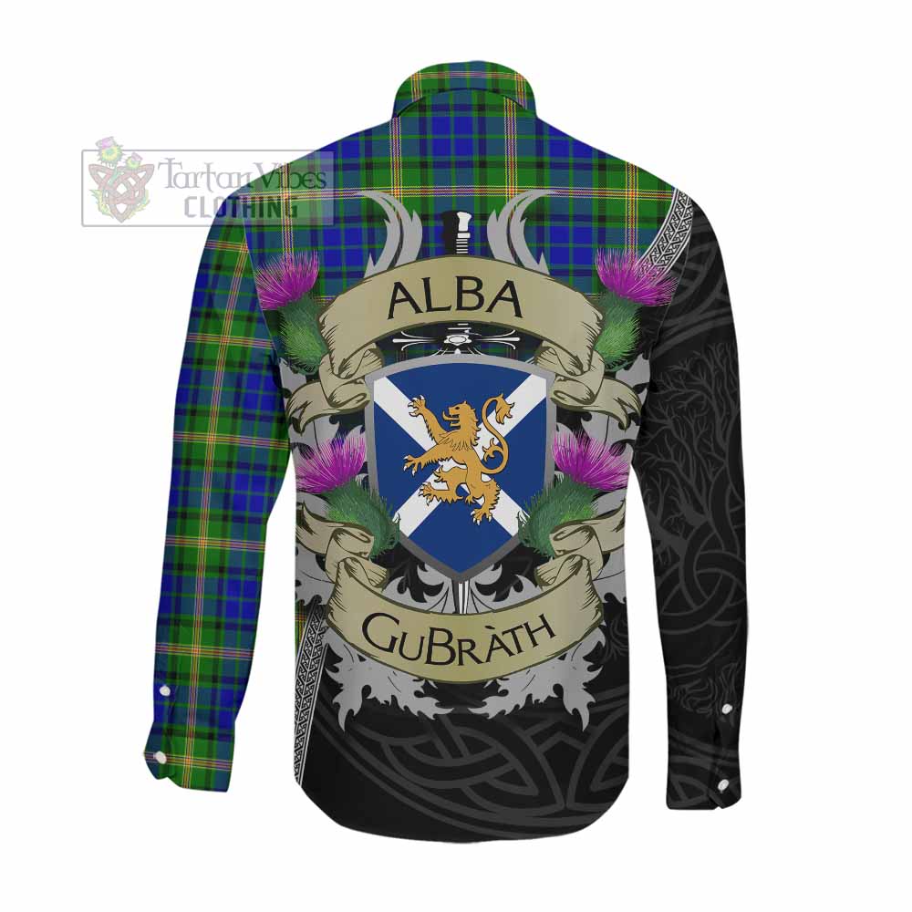 Tartan Vibes Clothing Maitland Tartan Family Crest Long Sleeve Button Shirt Lion Rampant Royal Thistle Shield Celtic Inspired