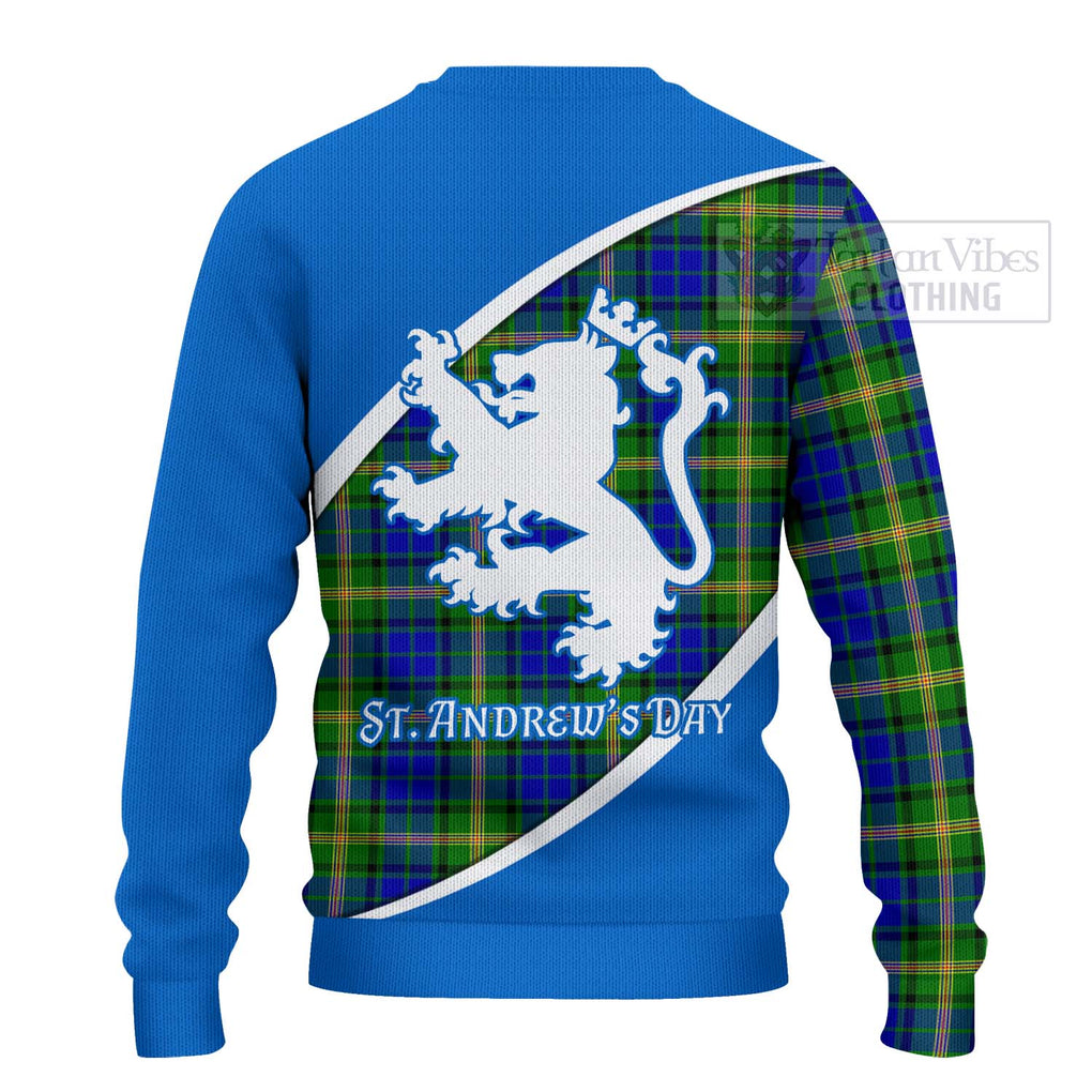 Tartan Vibes Clothing Maitland Family Crest Tartan Knitted Sweater Celebrate Saint Andrew's Day in Style