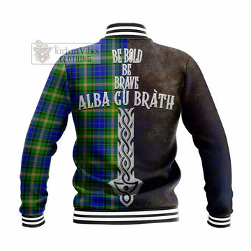 Maitland Tartan Family Crest Baseball Jacket Alba Gu Brath Be Brave Lion Ancient Style