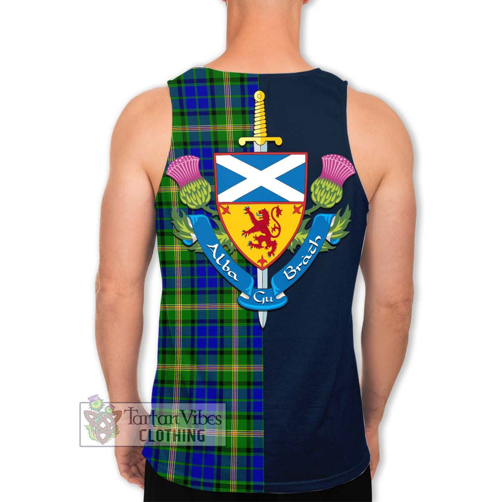 Tartan Vibes Clothing Maitland Tartan Men's Tank Top with Scottish Lion Royal Arm Half Style