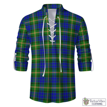 Maitland Tartan Men's Scottish Traditional Jacobite Ghillie Kilt Shirt