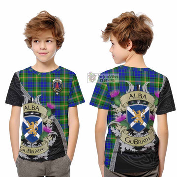 Tartan Vibes Clothing Maitland Tartan Family Crest Kid T-Shirt Lion Rampant Royal Thistle Shield Celtic Inspired