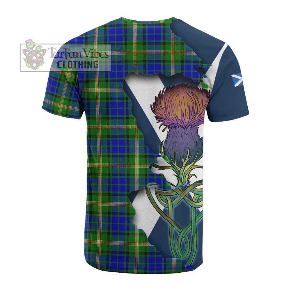 Tartan Vibes Clothing Maitland Tartan Family Crest Cotton T-shirt Scottish Thistle Celtic Inspired
