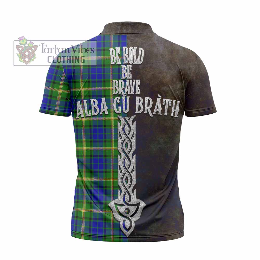 Tartan Vibes Clothing Maitland Tartan Family Crest Zipper Polo Shirt Alba Gu Brath Be Brave Lion Ancient Style