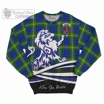Maitland Tartan Sweatshirt with Alba Gu Brath Regal Lion Emblem - Tartanvibesclothing Shop