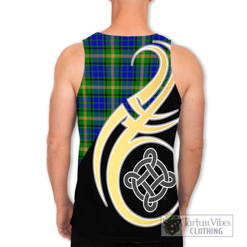 Maitland Tartan Men's Tank Top with Family Crest and Celtic Symbol Style - Tartan Vibes Clothing