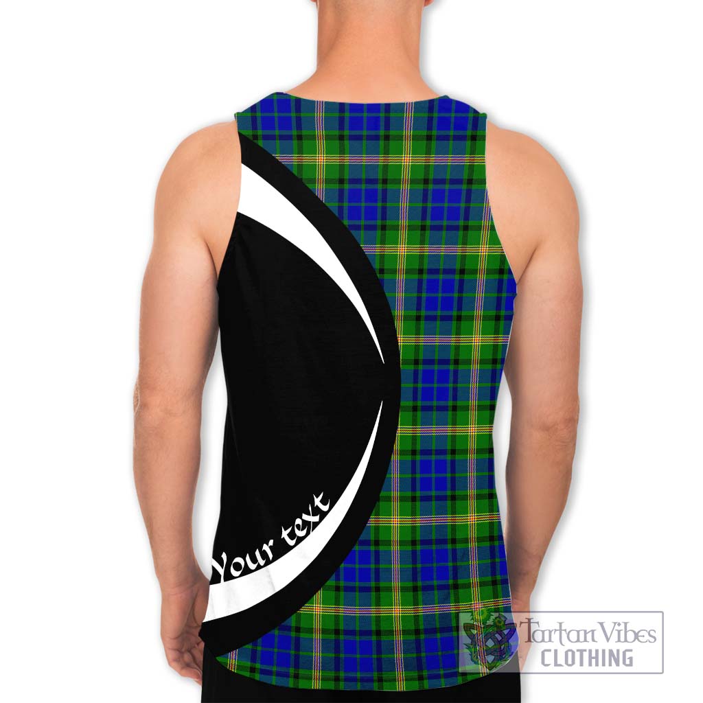 Maitland Tartan Men's Tank Top with Family Crest Circle Style - Tartan Vibes Clothing