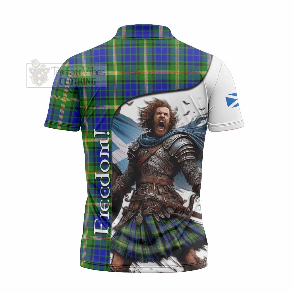 Tartan Vibes Clothing Maitland Crest Tartan Zipper Polo Shirt Inspired by the Freedom of Scottish Warrior