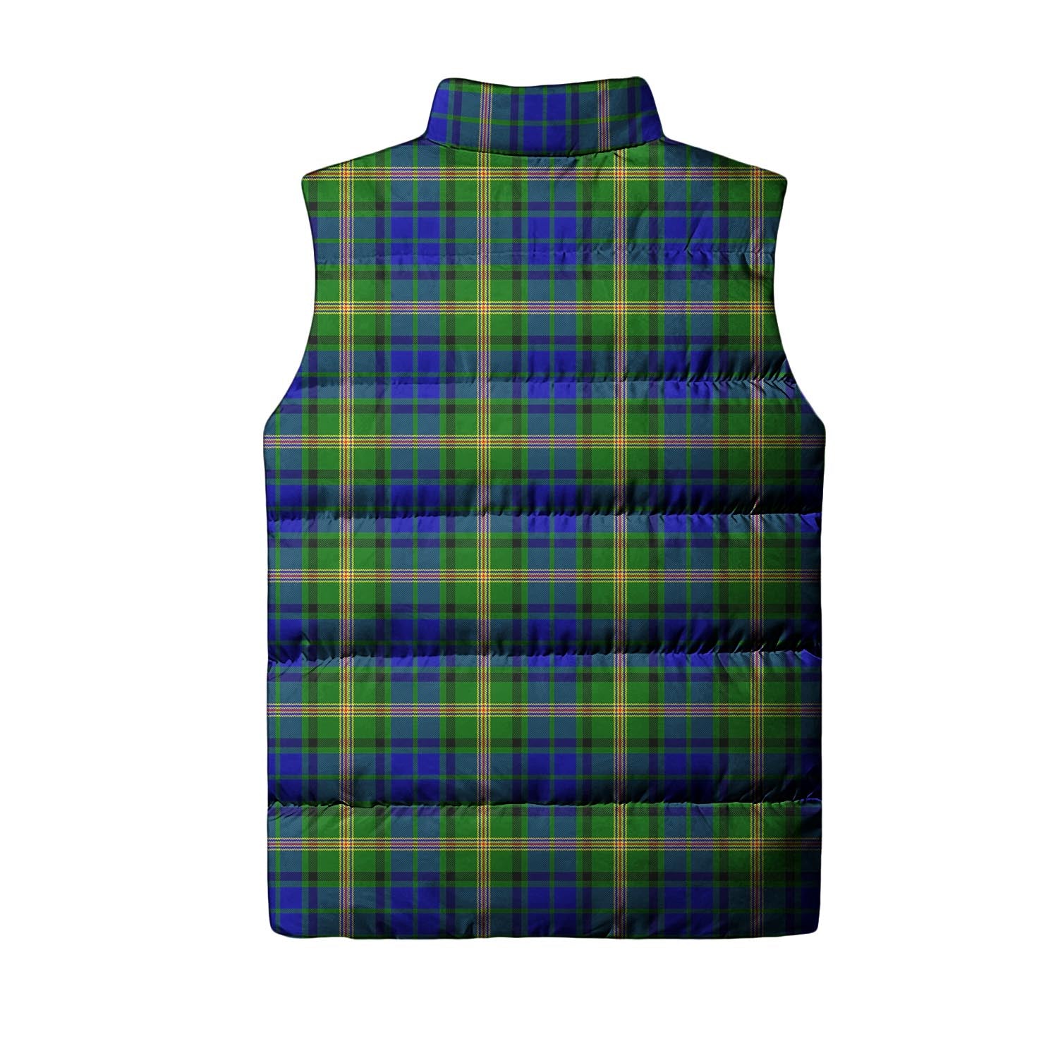 Maitland Tartan Sleeveless Puffer Jacket with Family Crest - Tartanvibesclothing