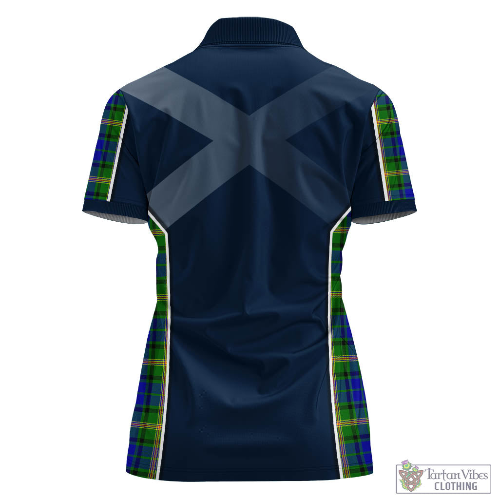 Maitland Tartan Women's Polo Shirt with Family Crest and Lion Rampant Vibes Sport Style - Tartan Vibes Clothing