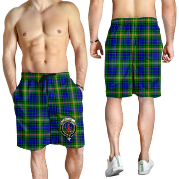 Maitland Tartan Mens Shorts with Family Crest