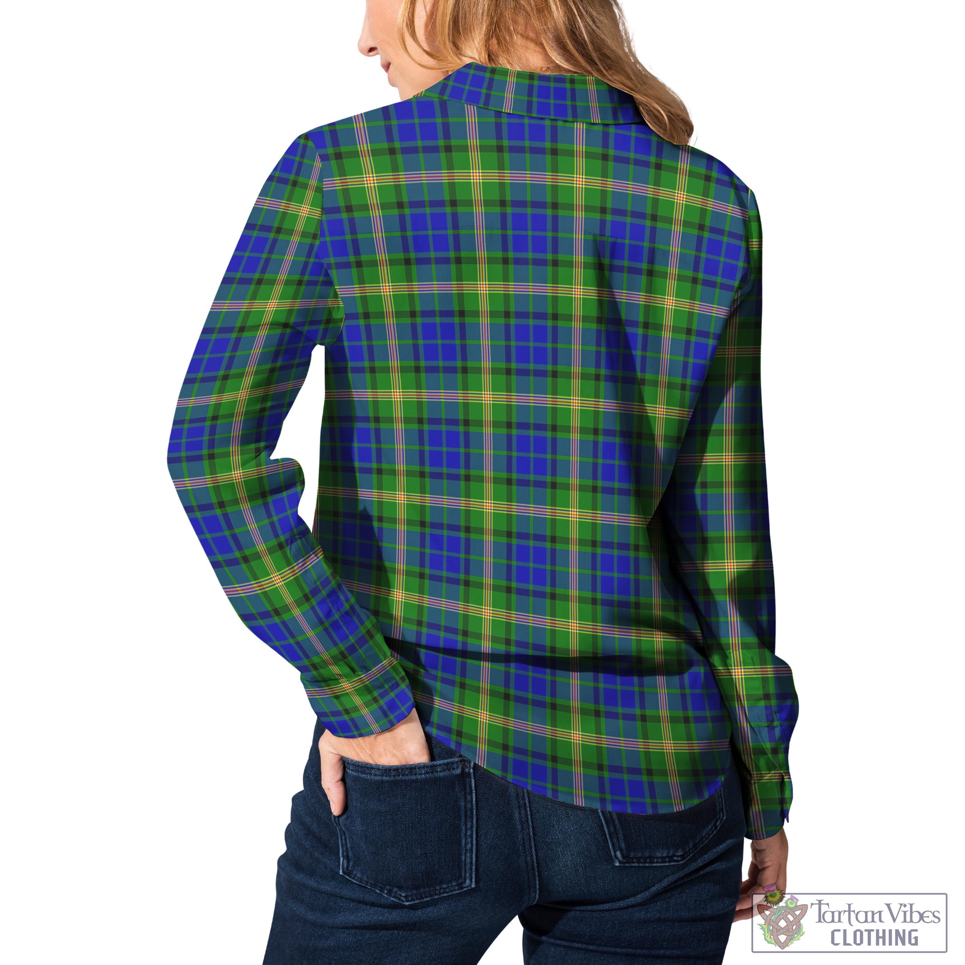 Tartan Vibes Clothing Maitland Tartan Womens Casual Shirt with Family Crest