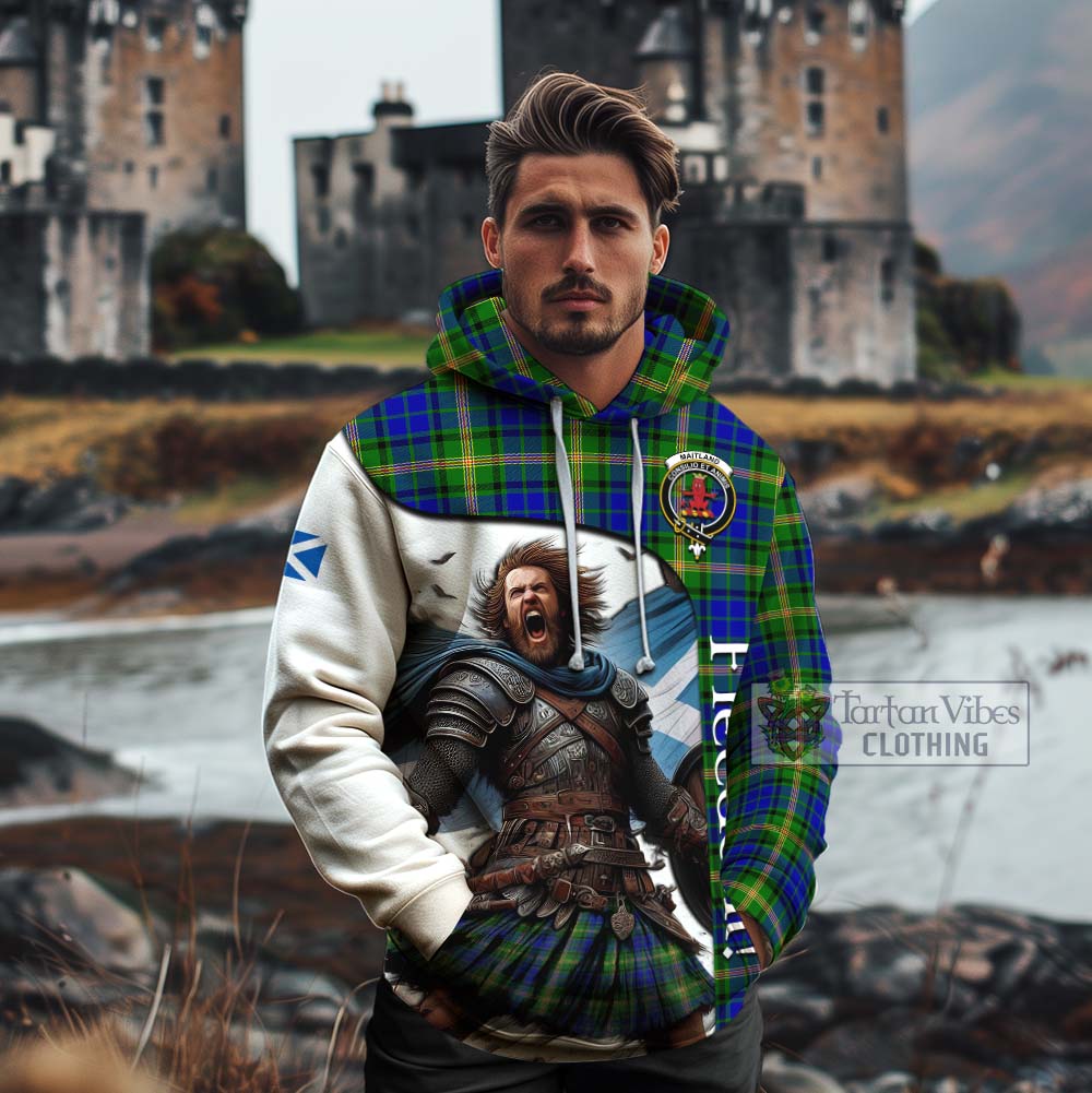 Tartan Vibes Clothing Maitland Crest Tartan Cotton Hoodie Inspired by the Freedom of Scottish Warrior