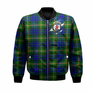Maitland Clan Crest In Me Tartan Bomber Jacket Scotland Flag Style