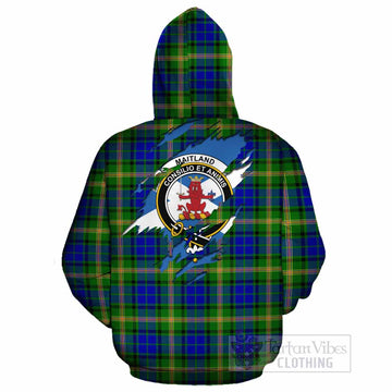 Maitland Clan Crest In Me Tartan Cotton Hoodie Scotland Flag Style