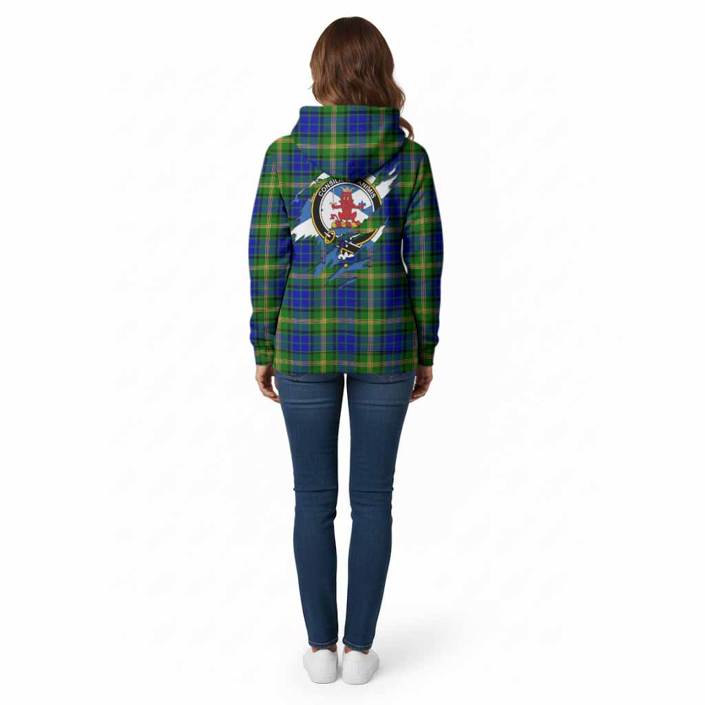 Maitland Clan Crest In Me Tartan Cotton Hoodie Scotland Flag Style