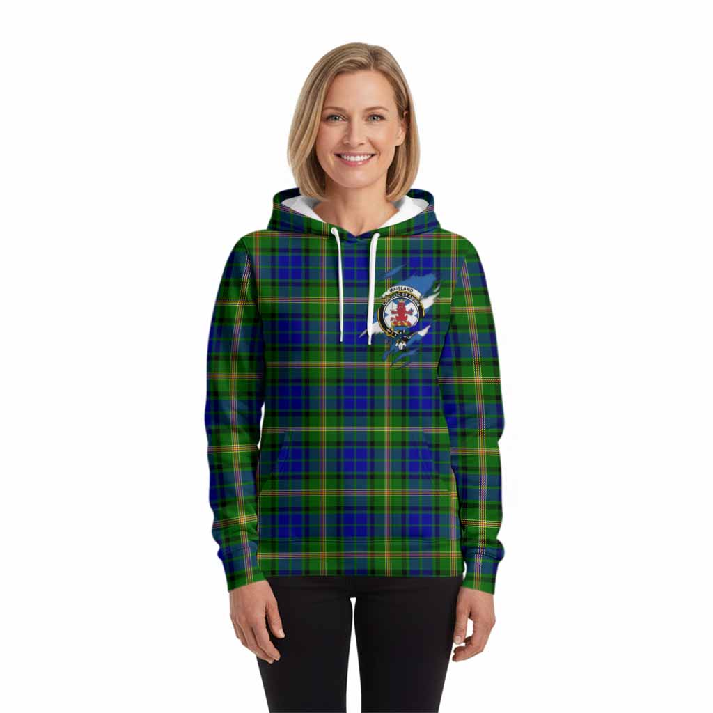 Maitland Clan Crest In Me Tartan Hoodie Scotland Flag Style