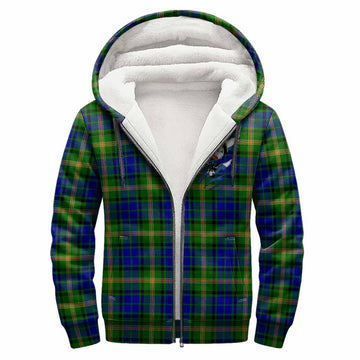 Maitland Clan Crest In Me Tartan Sherpa Hoodie Scotland Flag Style