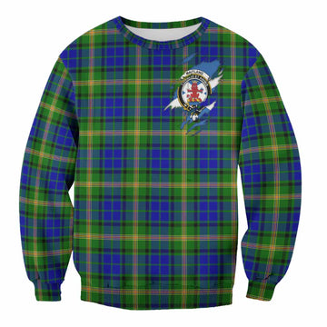 Maitland Clan Crest In Me Tartan Sweatshirt Scotland Flag Style