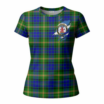 Maitland Clan Crest In Me Tartan Women T shirt Scotland Flag Style
