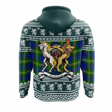 Maitland Clan Tartan Crest Christmas Hoodie Coat of Arms Funny Style