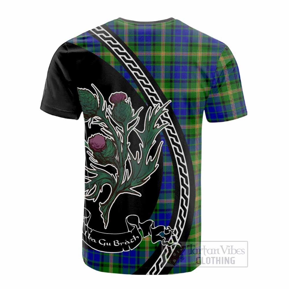 Maitland Family Crest Tartan Cotton T-shirt Alba Thistle Inspired - Tartan Vibes Clothing