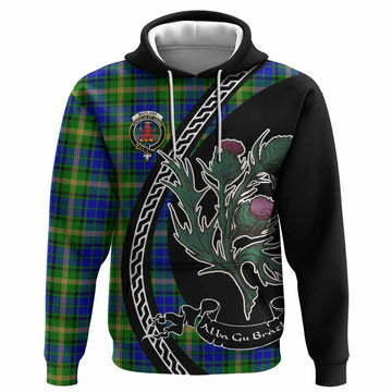 Maitland Family Crest Tartan Hoodie Alba Thistle Inspired
