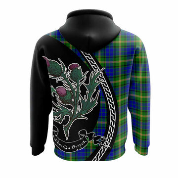 Maitland Family Crest Tartan Hoodie Alba Thistle Inspired