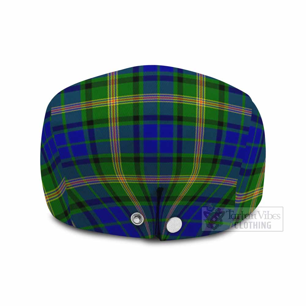 Maitland Family Crest Tartan Jeff Cap, Tartan Flat Cap