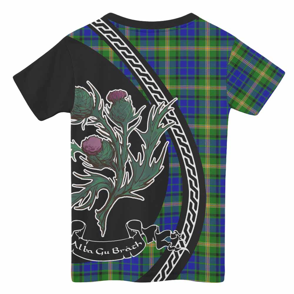 Maitland Family Crest Tartan Kid T-shirt Alba Thistle Inspired - Tartan Vibes Clothing