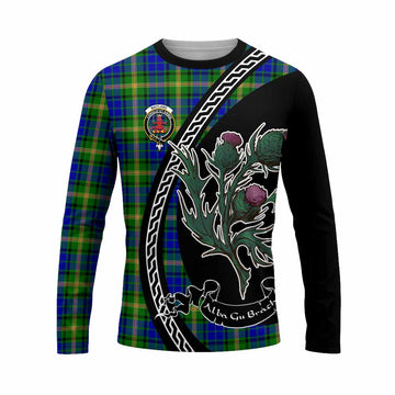 Maitland Family Crest Tartan Long Sleeve T-Shirt Alba Thistle Inspired