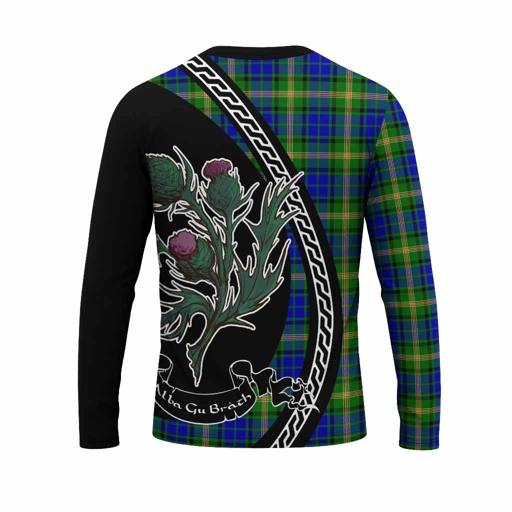 Maitland Family Crest Tartan Long Sleeve T-Shirt Alba Thistle Inspired - Tartan Vibes Clothing