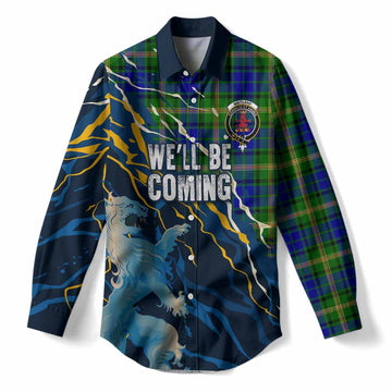 Maitland Scotland Tartan Women Casual Shirt WC2026 Football - We'll Be Coming