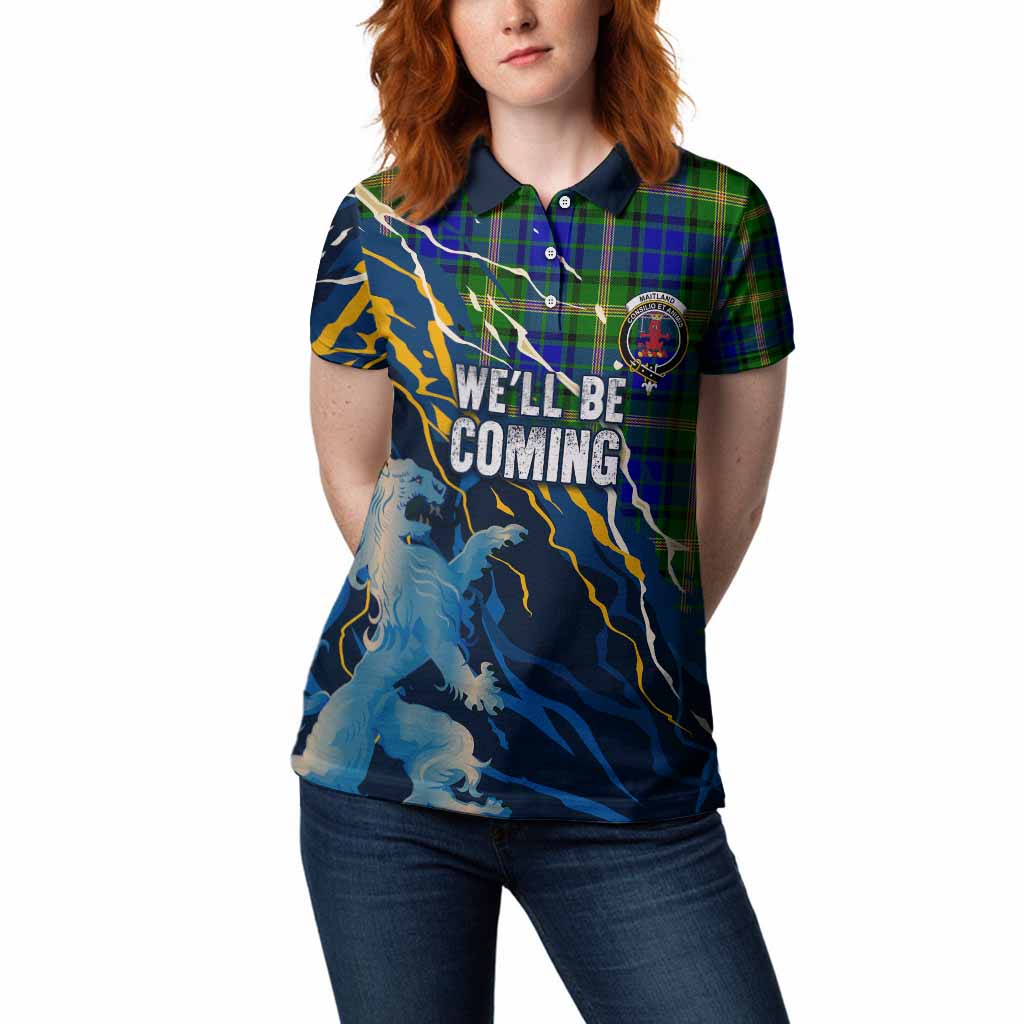 Maitland Scotland Tartan Women Polo Shirt WC2026 Football - We'll Be Coming