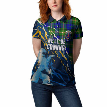 Maitland Scotland Tartan Women Polo Shirt WC2026 Football - We'll Be Coming