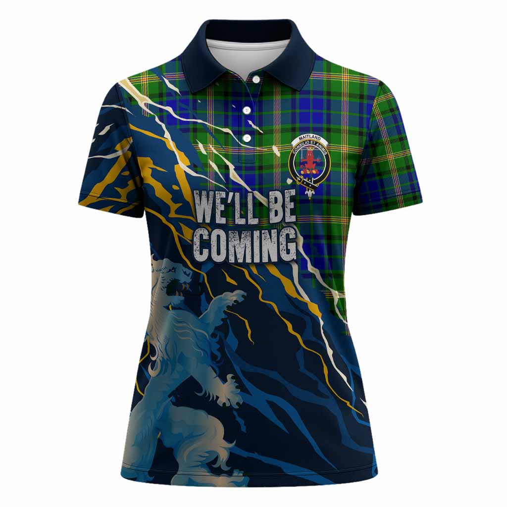 Maitland Scotland Tartan Women Polo Shirt WC2026 Football - We'll Be Coming