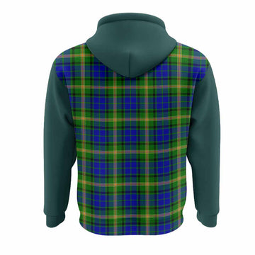 Maitland Tartan Accent Hoodie with Family Crest
