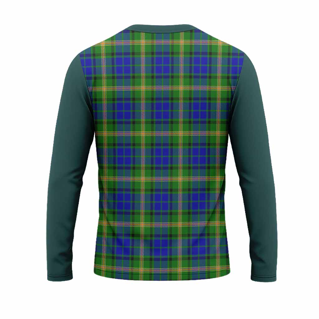 Maitland Tartan Accent Long Sleeve T-Shirt with Family Crest