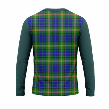 Maitland Tartan Accent Long Sleeve T-Shirt with Family Crest
