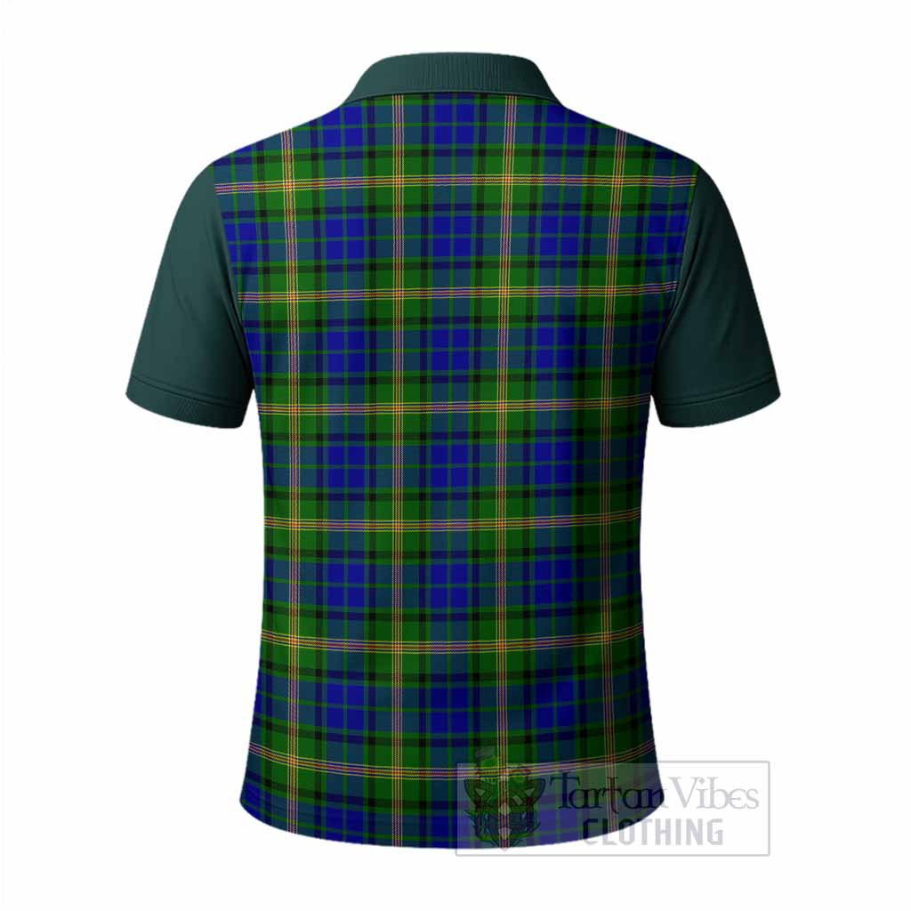 Maitland Tartan Accent Polo Shirt with Family Crest