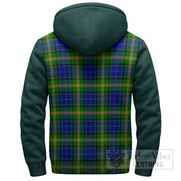 Maitland Tartan Accent Sherpa Hoodie with Family Crest