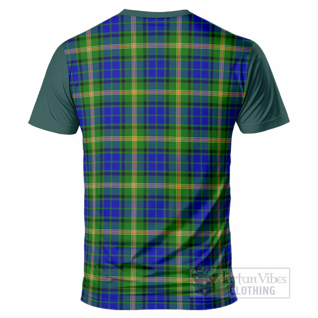 Maitland Tartan Accent T-Shirt with Family Crest