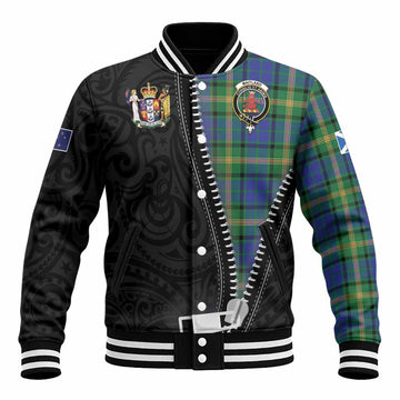 Maitland Tartan Baseball Jacket New Zealand Pattern Unique Zipper Stylized
